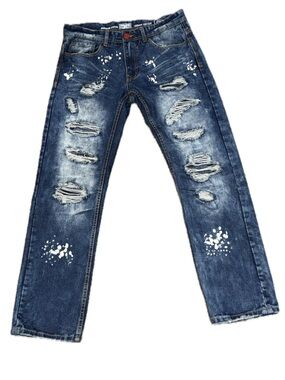 JORDAN CRAIG Legacy Edition Collins Distressed Paint Splatter Jeans Men's 30x30